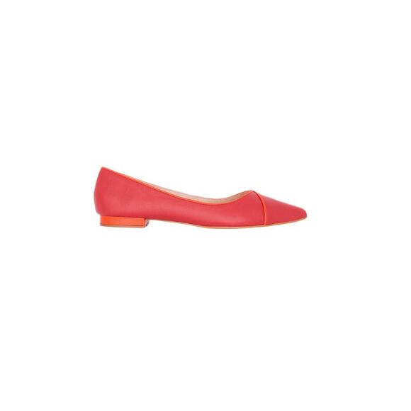 Mangará Atelier Red Leather Ballerinas – Elegant Women’S Flat Shoes With Low